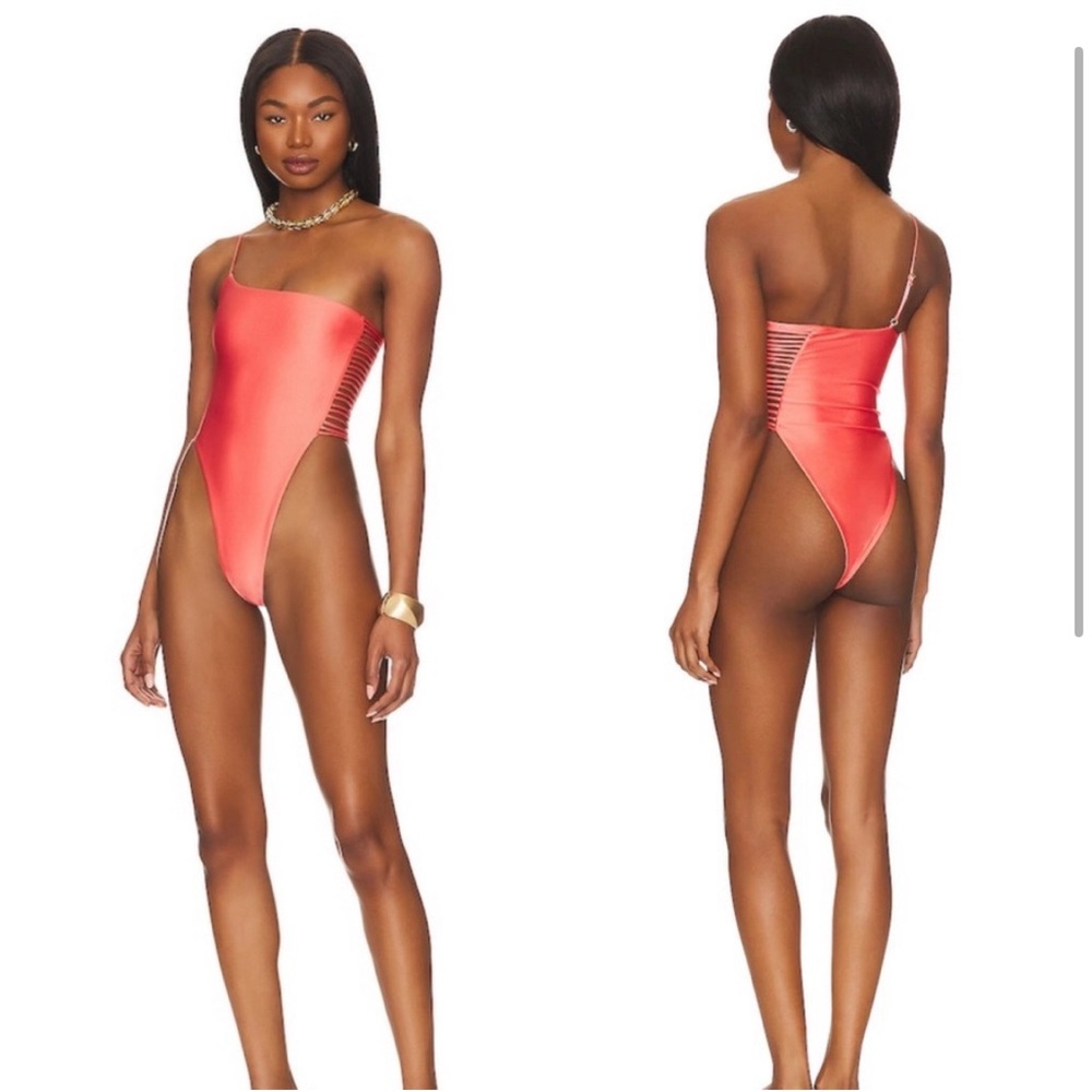 Camila Coelho | NWT! Indira One Piece in Coral Blush | Size Large